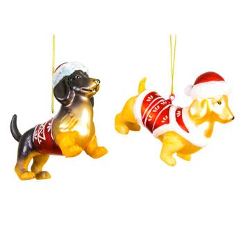 Decoris Dog in Sweater Pendant 10x3x7cm in assortment - buy, prices for METRO - photo 1