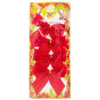 Set of Red Bows 4pcs 10x10cm - buy, prices for Tavria V - photo 1