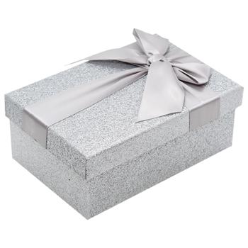 Коробка подарочная блестки с бантом 21*15*8,5см - купить, цены на За Раз - фото 3