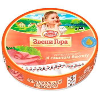 Сир Звени Гора плавлений зі смаком бекону порційний 50% 140г - купити, ціни на Cупермаркет "Харків" - фото 1