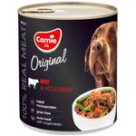 Carnie Original Mono Protein Wet Food with Beef and Vegetable for Dogs 800g
