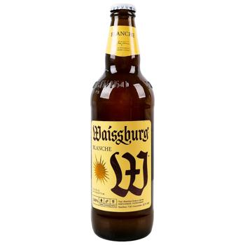 Пиво Уманьпиво Waissburg Blanche світле нефільтроване 4,7% 0,5л - купити, ціни на NOVUS - фото 1