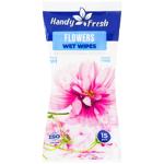 Handy Fresh Flowers Wet Wipes 15pcs