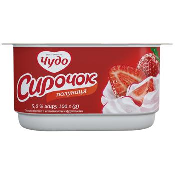 Творожок Чудо взбитый клубника 5% 100г - купить, цены на КОСМОС - фото 2