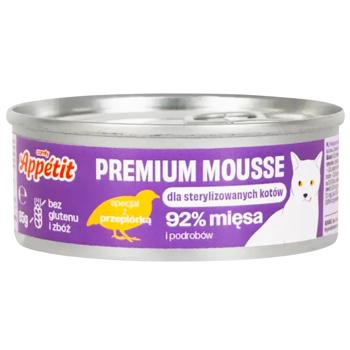 Корм влажный Comfy Appetit Premium с перепелом для стерилизованных кошек 85г - купить, цены на MasterZoo - фото 1