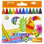 Zed Set of Colored Wax Crayons 9.5[10cm 12pcs