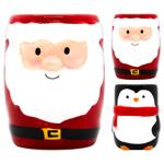 Свічка Home & Styling Collection Новорічна в кераміці 7х9см в асортименті