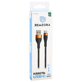 Кабель Remzona USB-C (Type-C) 0,5м CUC05-03BK - купить, цены на МегаМаркет - фото 2