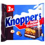 Knoppers Dark Bar with Nut 3 pcs x 40g