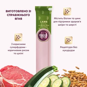 Delickcious Creamy Snack Cat Snack with Lamb, Brown Rice, and Zucchini 4pcs*15g - buy, prices for MasterZoo - photo 3