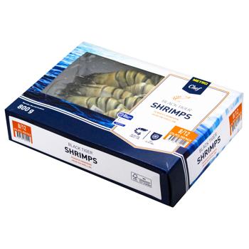 Metro Chef Frozen Black Tiger Shrimps 8/12pcs 800g - buy, prices for - photo 3