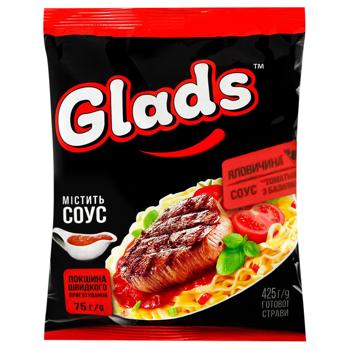 Glads Beef and Tomato Sauce with Basil Noodles 75g - buy, prices for Chudo Market - photo 1