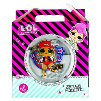 L.O.L. Surprise! MC Swag Children's Glass Set of  Dishes 3pcs - buy, prices for Auchan - photo 2