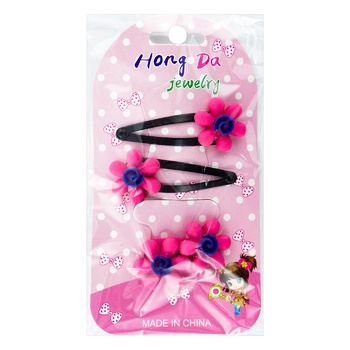 Hong Da Children's Set of Hairpins 4pcs - buy, prices for Auchan - photo 3