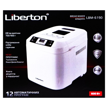 Liberton Bread maker Lbm-6190 - buy, prices for Auchan - photo 3