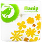 Туалетний папір Auchan 2-шаровий целлюлоза білий 4шт