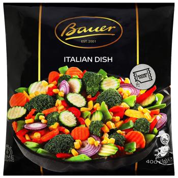 Суміш овочева Bauer Italian dish 400г швидкозаморожена