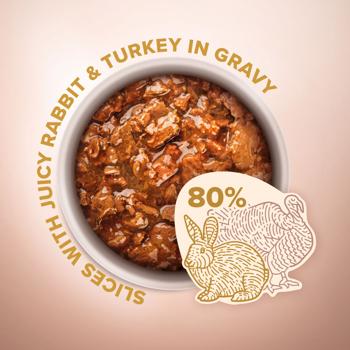 Club 4 Paws Premium Selection Wet Food with Rabbit and Turkey for Cats 80g - buy, prices for MasterZoo - photo 2