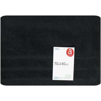 Actuel Black Towel 500g/m2 70*140cm - buy, prices for Auchan - photo 1