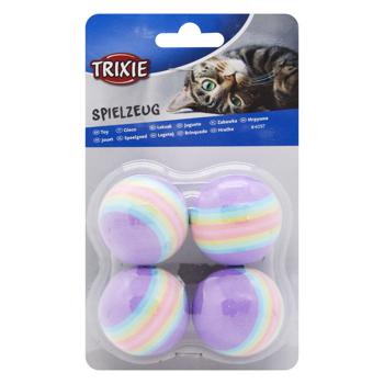 Trixie Rainbow Balls Toy for Cats 4cm 4pcs - buy, prices for MasterZoo - photo 1