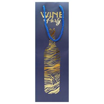 Пакет подарунковий під пляшку 10331-31 - купити, ціни на Чудо Маркет - фото 1