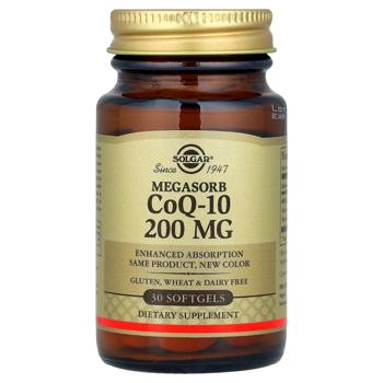 Коензим Q10 Solgar Megasorb CoQ-10 200мг 30 гелевих капсул - купити, ціни на Біотус - фото 1