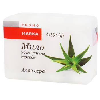 Marka Promo Aloe Vera Toilet Soap 4pcs х 65g - buy, prices for NOVUS - photo 1