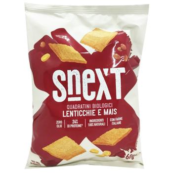 Снеки SNEXT 60г орган. з кукурудзи та чечевиці И001 - купить, цены на КОСМОС - фото 1
