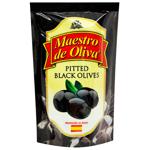 Maestro de Oliva pitted black olive 170g