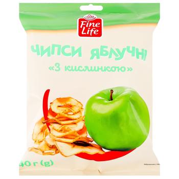Чипсы яблочные Fine Life С кислинкой 40г