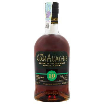Віскі GlenAllachie Cask Strength 10yo 58,6% 0,7л