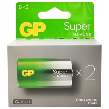 GP Super Alkaline 1.5V Batteries 2pcs - buy, prices for Supermarket "Kharkiv" - photo 1