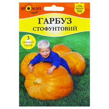 Bahatiy Vrozhay Pumpkin Hundred Pound Seed 10g - buy, prices for COSMOS - photo 1