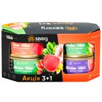 Набір вологого корму Savory Adult для котів 3+1шт х 70г