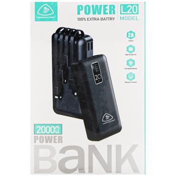 Универсальная мобильная батарея Lionpatton L20 Black 20000mAh - купить, цены на Auchan - фото 2