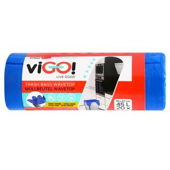 viGO! Garbage Bags with Flaps 45l 20pcs