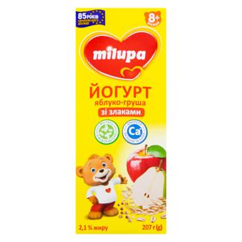 Milupa Apple-Pear-Cereals Yogurt from 8 months 2.1% 207g - buy, prices for EKO Market - photo 2