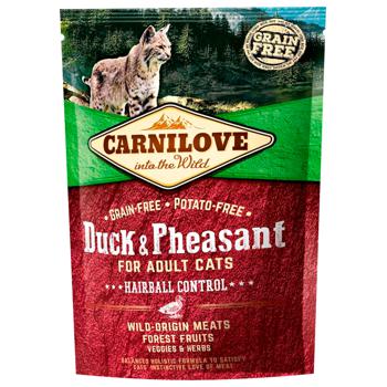 Carnilove Dry Food with Duck and Pheasant for Hairball Control in Cats 400g - buy, prices for MasterZoo - photo 1