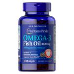 Рыбий жир Puritan's Pride Omega-3 1000мг (300мг активного Омега-3) 100 гелевих капсул