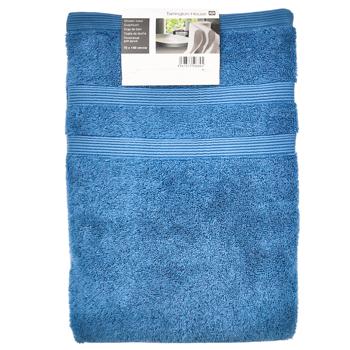 Tarrington House Blue Terry Towel 70х140cm - buy, prices for METRO - photo 1