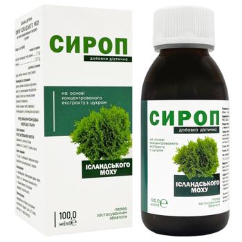 Сироп Исландского мха Красота и Здоровье с сахаром 100мл - купить, цены на - фото 3