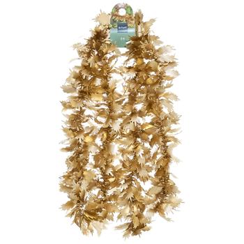 Мішура Actuel Листочки золотий 200х13см