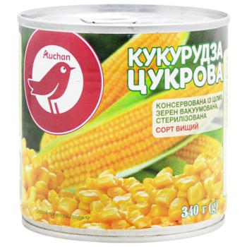 Auchan Canned Sugar Corn 340g - buy, prices for Auchan - photo 1