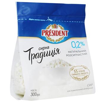 Творог President Творожная традиция 0,2% 300г - купить, цены на КОСМОС - фото 3