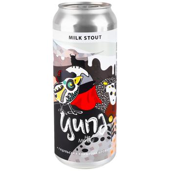 Пиво Ципа На молоке темное нефильтрованное 5,9% 0,5л