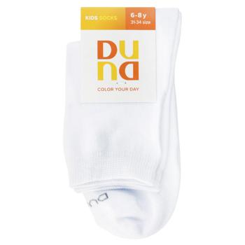 Duna 4710 1000 White Children's Socks Size 20-22