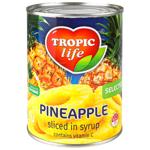 Ананас Тропік лайф кільцями в сиропі 580мл