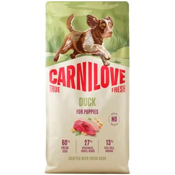 Корм сухий Carnilove True Fresh з качкою для цуценят всіх порід 12кг - купити, ціни на MasterZoo - фото 1