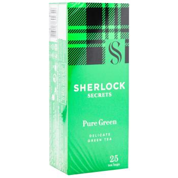 Чай зеленый Sherlock Secrets Pure Green 1,8г*25шт - купить, цены на Auchan - фото 2