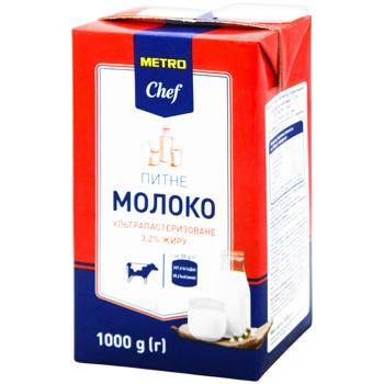 Metro Chef Milk 3.2% 1l - buy, prices for METRO - photo 1